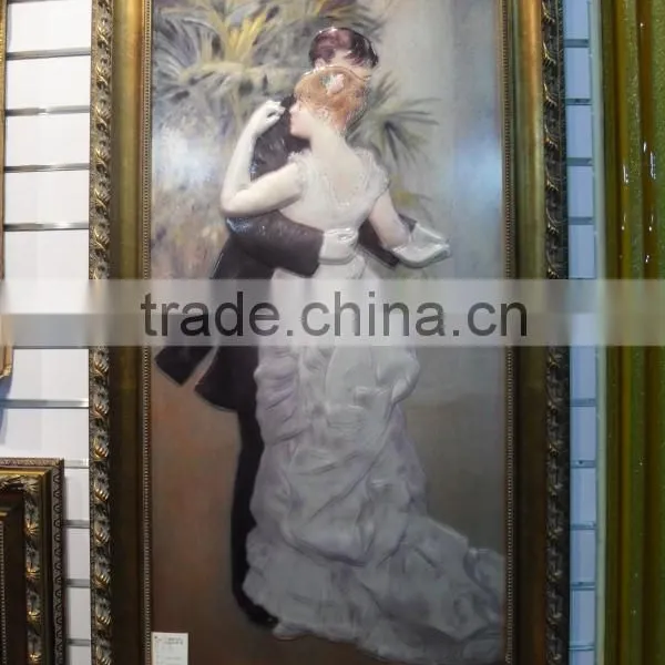 Home Decoration Wall Hanging Boy And Girl Oil Painting photo-2