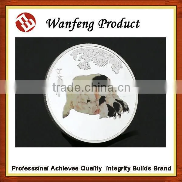 High Quality 999 Silver Souvenir Wedding Decoration Gift Gold Silver Coins photo-3