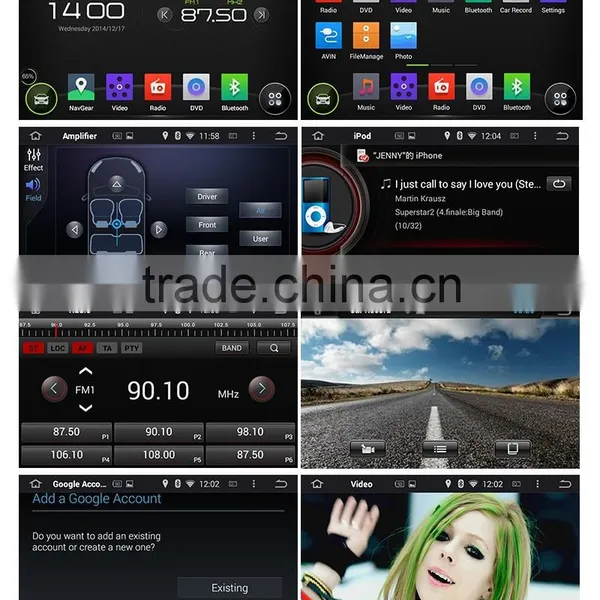 Touch Screen 4 Core HD Bluetooth WIFI DAB+ 16GB 2 Din Car Radios With Navigation China