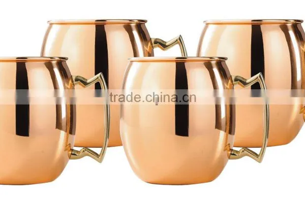 MOSCOW MULE MUGS for GINGER BEER Russian Standards HAMMERED COPPER MULE MUGS From India