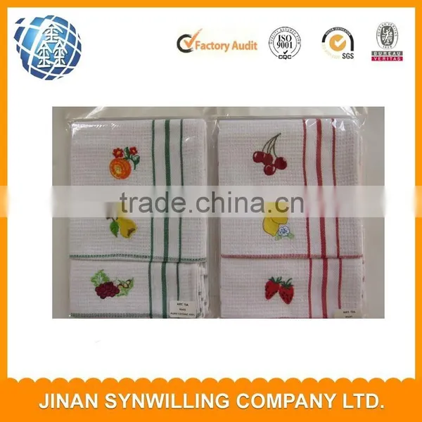 Wholesale Cheap 100% Cotton Kitchen Towels, Embroidery Tea Towel photo-4