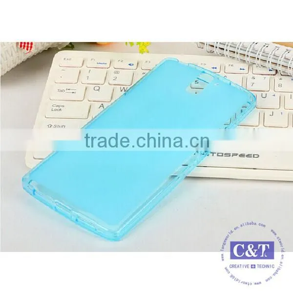 C&T Blue Rubber Flexible TPU Case for OnePlus One photo-4