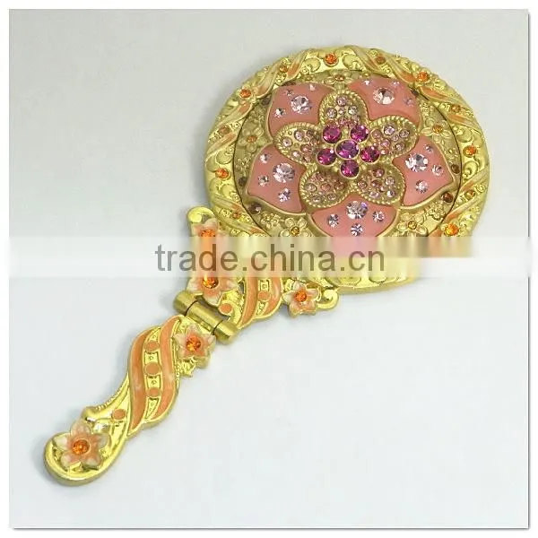 Personalized Small Beauty Hand Mirror photo-5