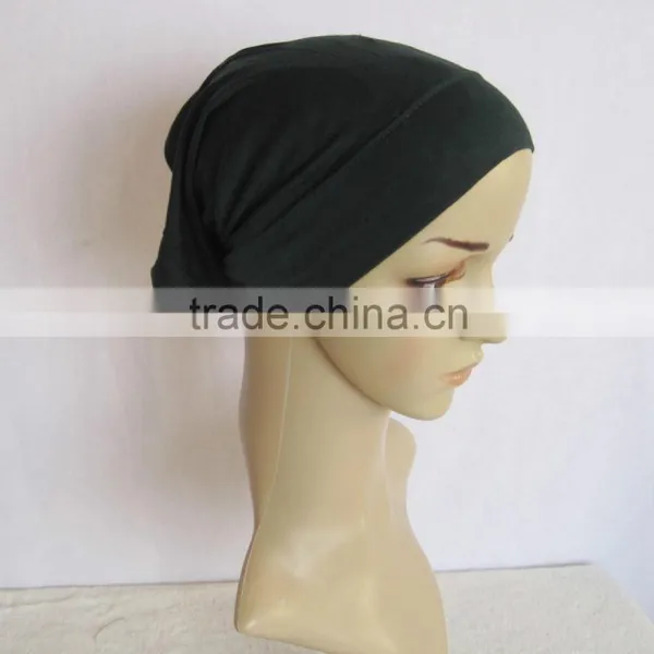 Wholesale New Fashionable Hijab Tube Turban Hats Muslim Cap Plain Bonnet photo-5