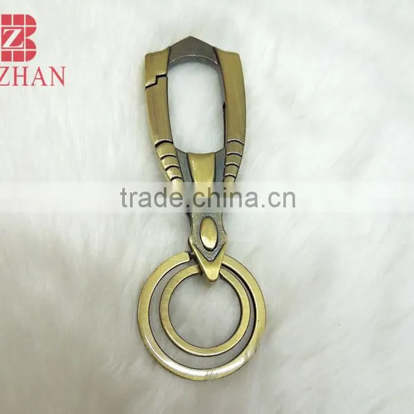 Stock Bronze Carabiner Metal Keyring