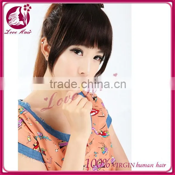 New Style 100% Human Hair Bang Piece Fringe Band photo-5
