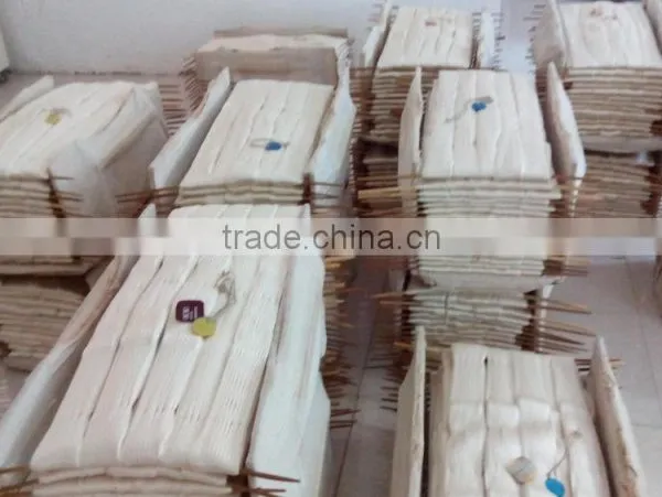 100% silk fibers for garments and textiles