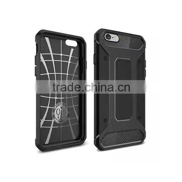 Shock Proof Custom Carbon Fiber Pattern Silicon Mobile Phone Case Cover for IPhone 6 / 6s photo-3