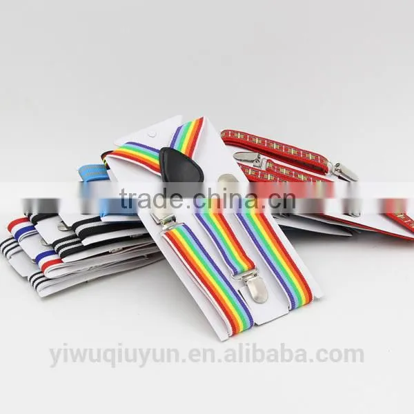 Wholesale Stripes Baby Boys Children Clip-on Suspender Y-Back Child Elastic Suspenders photo-5