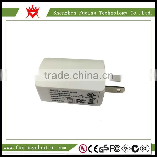 Free Sample Wall Mounted Usb Charger 5V 6V 9V 12V 1A USB Adapter