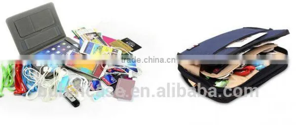 Grey 7.9 Inch Tablet Case for Notebook Tablet Sleeve Pouch Portable Electronics Accessories Organizer photo-2