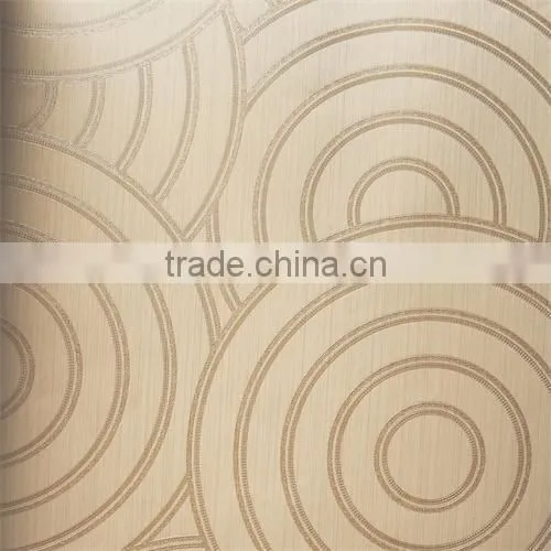 Modern New Circle Soundproof Wallpaper, Black Silver Fashion Hotel 3d Wall Paper photo-4