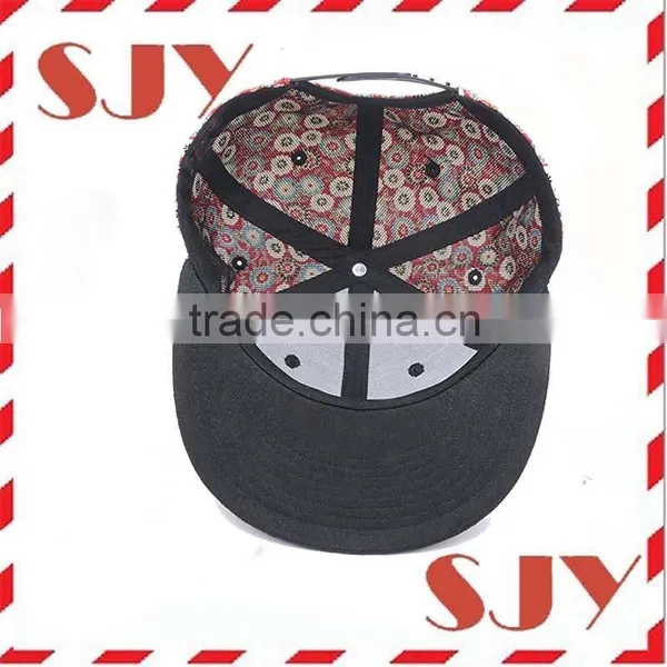Hawaii Floral Print Hip Hop Flat Bill Baseball Caps photo-3