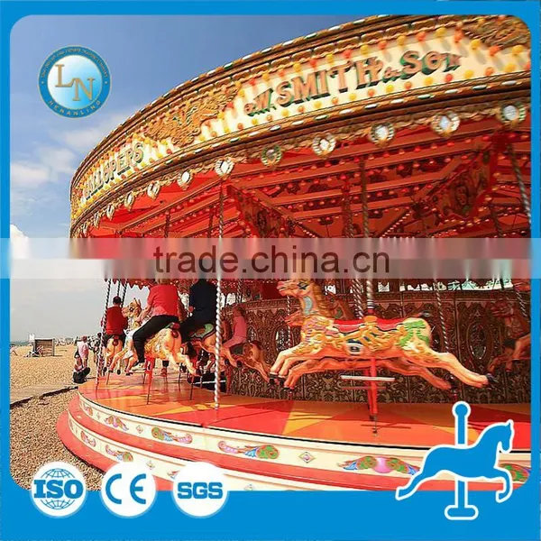 Theme Park Luxury Kiddie Amusement Carousel Horses Ride for Sale photo-6