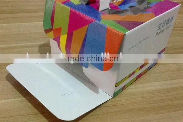 Custom Design Food Grade Decorative Take Away Paper Cake Box photo-6