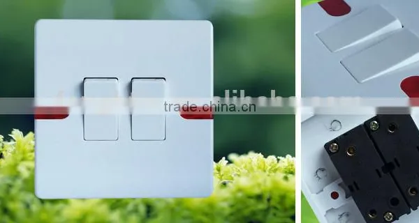10A 250V 2 Gang 2 Way Switch White Color Wall Gang Switch photo-4