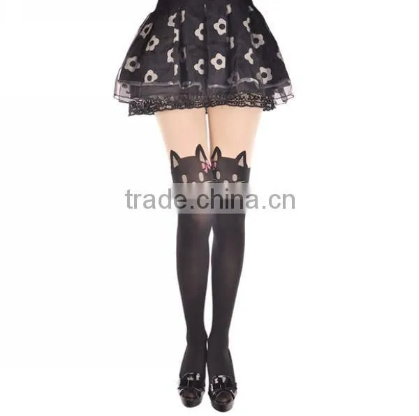 Cute Cirl's COS Play Japanese Cat With Ribbon Stocking Wholesale photo-2