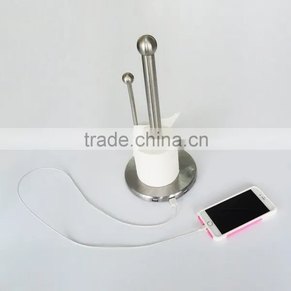 Multi-fonction Towel Paper Stand With USB Charger photo-2