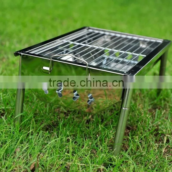 China Manufactuer Hot Stainless Steel Foldable Charcoal Barbecue Grill photo-3