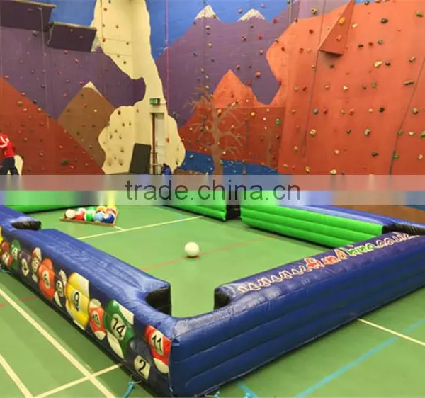 Cheap and Popular Inflatable Billiards Football Games/Indoor Football Snooker Field on Ground/Large Inflatable Snooker Field photo-4