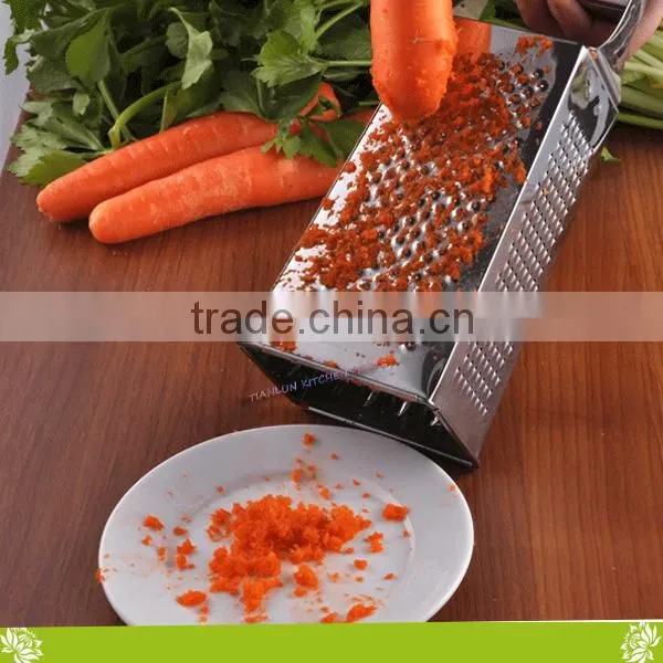4 Sides Stainless Steel Vegetable Slicer Grater,Mini Manual Kitchen Tower Grater,4 Sides Portable Stainless Steel Cheese Graters photo-4