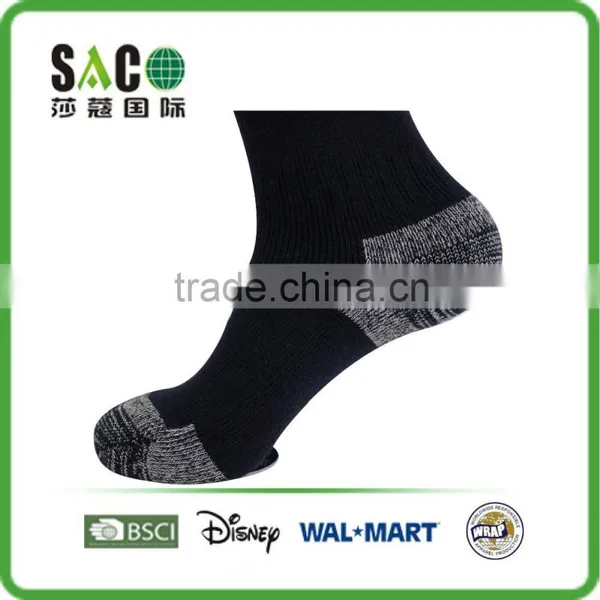 Black&white Free Knitting Heel and Toe Body is Solid Black Socks photo-2