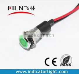 12mm Flat Head 220V Red Color Led Railway Signal Lamps High Quality Led Light Button photo-3