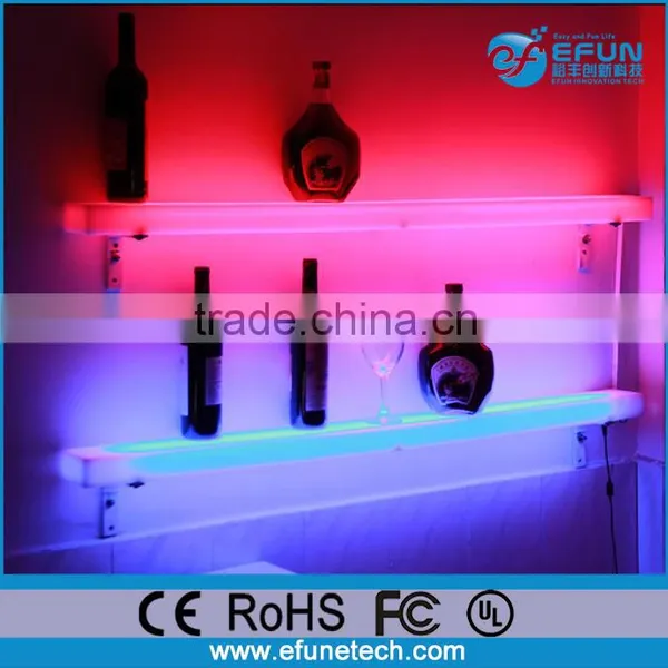Remote Control Rgb Color Changing Illuminated Bar Liquor Bottle Display Racks Led Wine Stand
