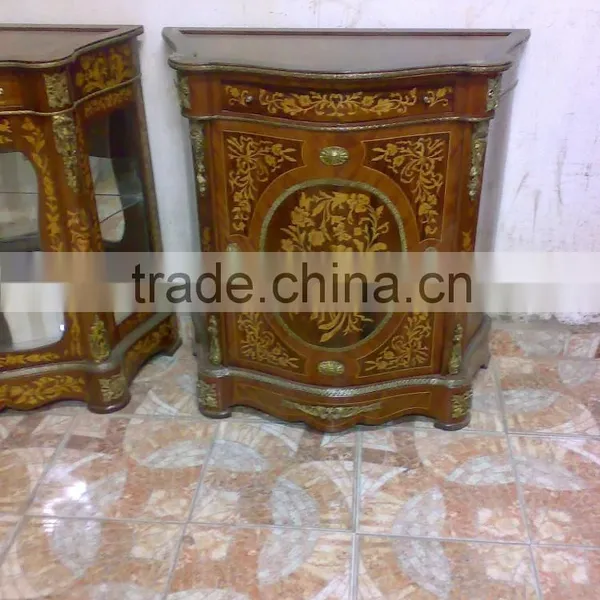 Antique Veneer Commode Marquetry Chest photo-4