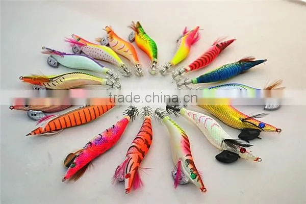 Factory Direct Sale Fishing Lure for 2016 Fishing Lures 2.5# 3# 3.5# 4# 4.5# Mixed Color Squid Jig Lures photo-4
