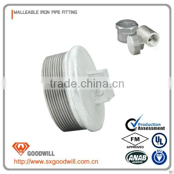 British Standard Pipe Fitting Baked Galvanized Plug photo-4