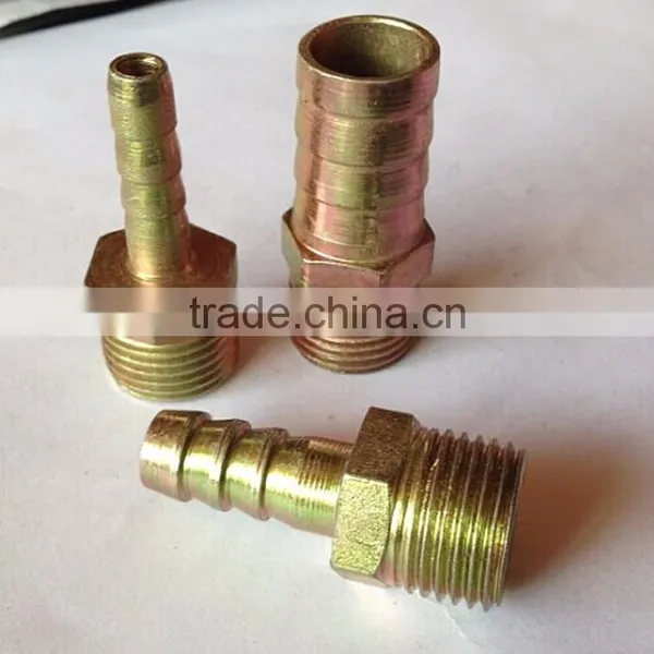 High Quality Galvanized Iron Male Hose Barb Hydraulic Fittings photo-2
