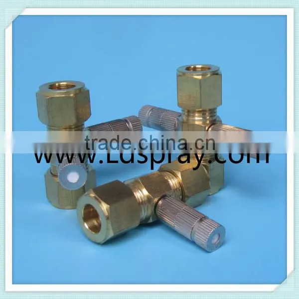 Brass Threaded Ferrule Type 3/8 Through Connector With One Two Holes photo-3