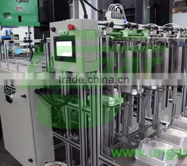 Austrian CNC Control Automatic UNGAR Aluminium Foil Food Container Making Machines With Adjustable Height Lines (UNST-6010-63T) photo-6