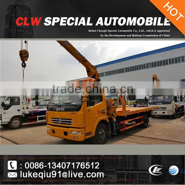 Hot Sale Flatbed Wrecker Truck With Crane photo-2