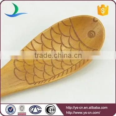 Fish Shape Personalized Food Grade Baby Funny Mini Bamboo Spoons photo-4