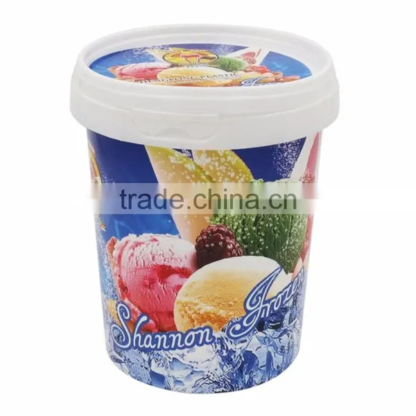 Round Ice Cream Container With Lid,Ice Cream Pints,Ice Cream Tubs Wholesale photo-3