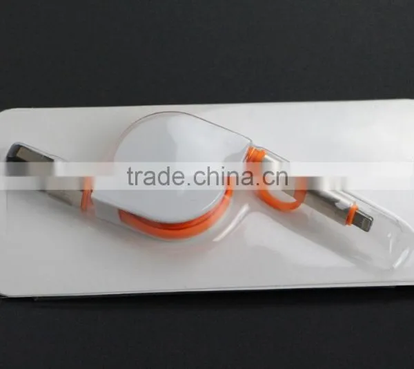 2in1 Retractable Universal Android&iOS Light to USB Charging Cord Tangle-free Charger photo-3