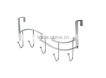 Simple Chrome wire Hanging Hook with 5 Hookers