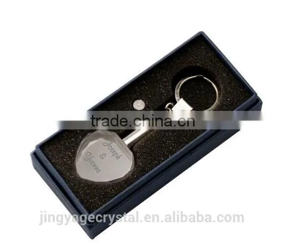 Heart Shape Laser Crystal Key Chain photo-3