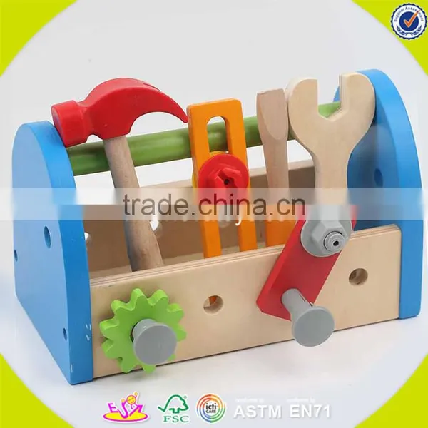 Wholesale DIY Pretend Children Wooden Workbench Toy Interesting Baby Wooden Workbench Toy W03D028 photo-5