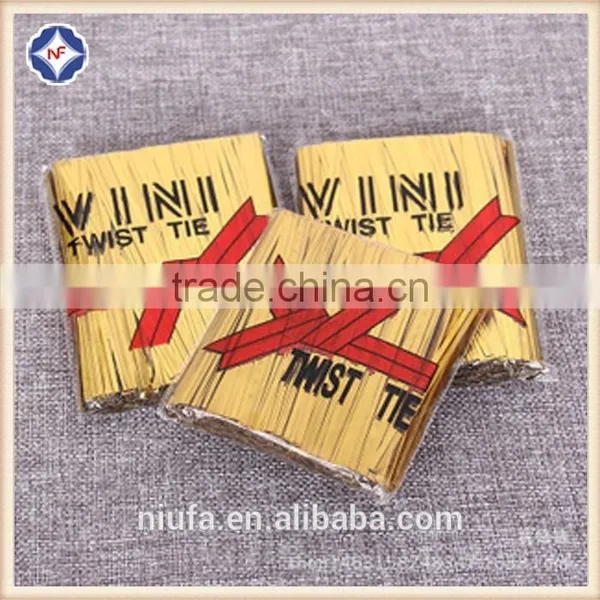 2017 Hot Sale Metallic Twist Ties for Lollipop Gift Cello Bag photo-5