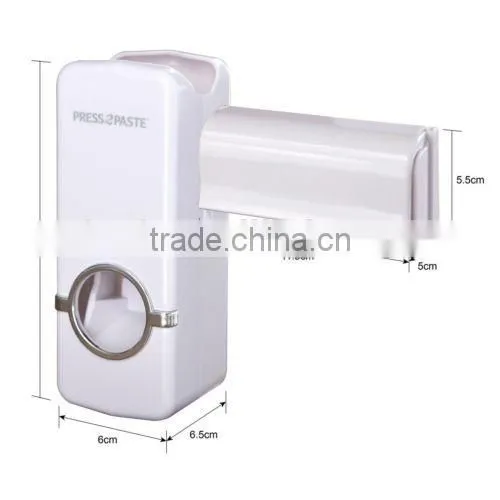 Press 2 Paste Automatic Toothpaste Dispenser & Toothbrush Holder Tooth Paste Press photo-3
