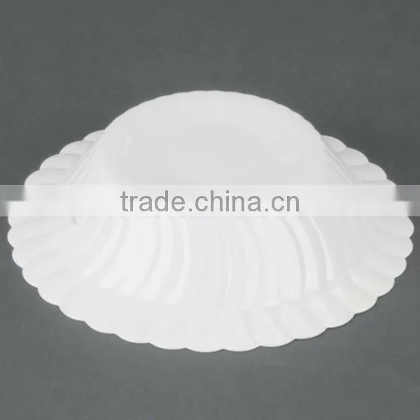 12 oz Plastic White Round Scalloped Dessert Bowl for Sale,OEM Plastic Soup Salad Scalloped White Bowl 12 oz photo-4