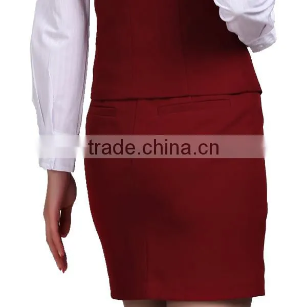 Receptionist Captain Uniform Hotel Front Office Chinese Collar photo-6