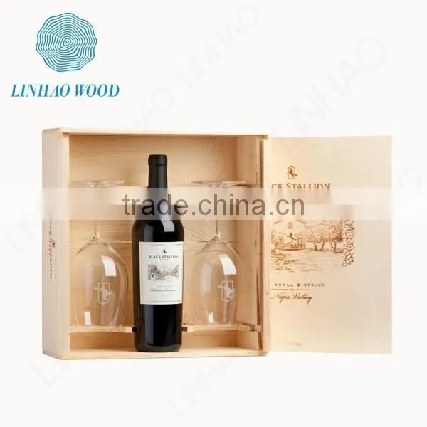 China 3 Bottles Wood Wine Box photo-5