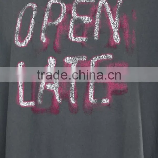 European Style 100% Cotton Mens Gray Oversized T Shirt OEM photo-2