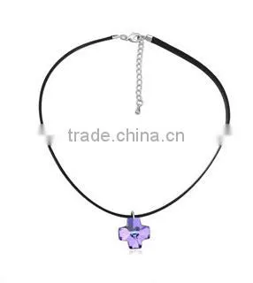 Sparkling Crystal Fishing Wire Necklace Simple Wire Necklace With cz Crystal Sotne High End Crystal Necklace Elegent Jewelry photo-3