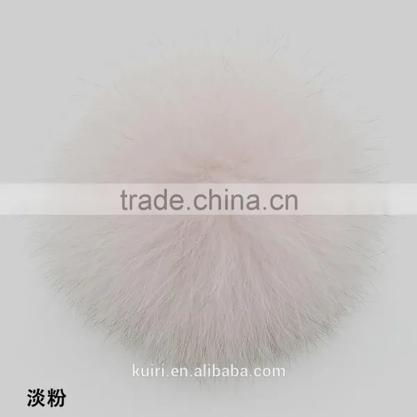 Multicolor Genuine Fox Pom Poms With 12cm photo-3