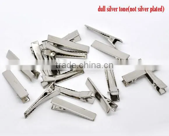 Wholesale Hair Accessories Silver Tone Prong Barrettes Hair Clips photo-3